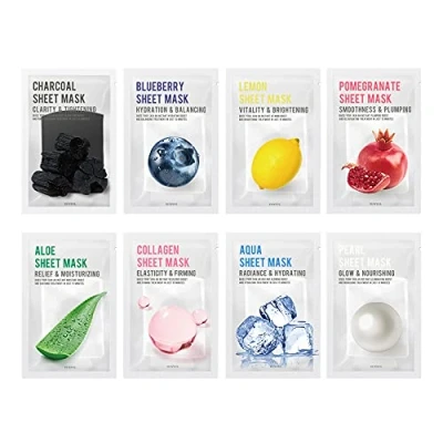 Abbildung von [PAKET VON 8] EUNYUL Purity Blattmaskenpaket 8 Typen 22 ml x Stück Koreanische Hautpflege für alle Hauttypen