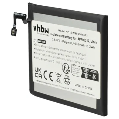 Abbildung von vhbw 1x Akku kompatibel mit CAT/Caterpillar S62 PRO Handy Smartphone Telefon (4000 mAh, 3,8 V, Li Polymer)