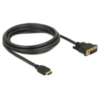 Abbildung von Delock HDMI zu DVI 24+1 Kabel bidirektional Videokabel Adapter 2,0 m