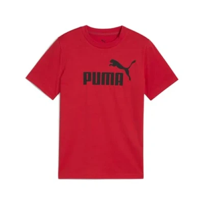 Abbildung von Puma LOGO TEE Tshirt print für Kinder, Größe: 140, For all time red