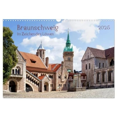Abbildung von Braunschweig Im Zeichen des Löwen (Wandkalender 2025 DIN A3 quer), CALVENDO Monatskalender