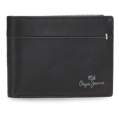 Abbildung von Pepe Jeans Staple Horizontale Geldbörse mit Geldbörse, Schwarz, 11 x 8 1 cm Leder, Talla única,