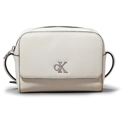 Abbildung von Calvin Klein Jeans Minimal Monogram Camera BAG Umhängetasche, Damen, Größe: One Size, Creamy white