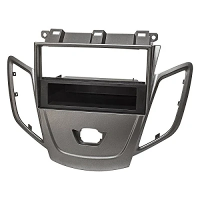 Abbildung von tomzz Audio 2415 101 Radioblende kompatibel mit Ford Fiesta JA8 ab 2009 2017 dunkelsilber DIN Ablagefach ohne Display
