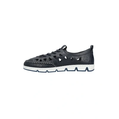 Abbildung von Rieker Slipper, Damen, Größe: 39, Blau Schuhe