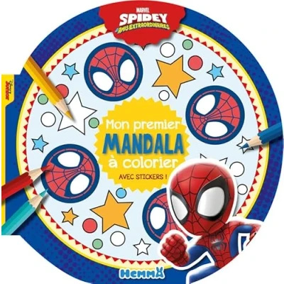 Abbildung von Marvel Spidey et ses amis extraordinaires Mon premier mandala à colorier Avec stickers !