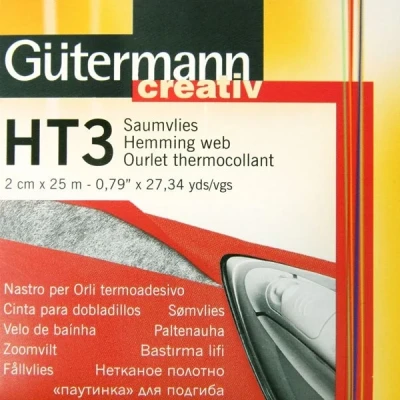 Abbildung von HT3 Saumvlies [25 m x 2 cm] weiss Gütermann weiß