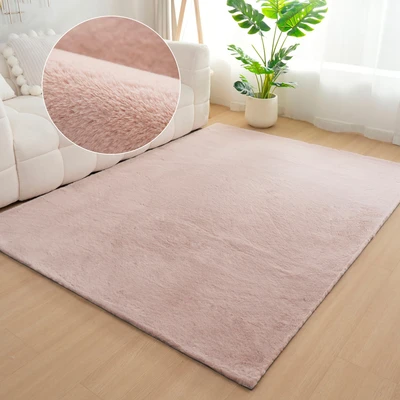 Abbildung von Hochflor Teppich Rabbit 2, Kunstfell Teppich, Modern, Bruno Banani, rechteckig, Höhe: 25 mm, Kaninchenfell Haptik, sehr weich, Wohnzimmer, Schlafzimmer, Esszimmer