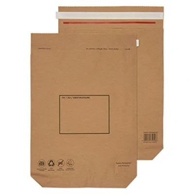 Abbildung von Blake Vita KMB1166 Kraft Versandtaschen FAltentasche Haftklebung Natürlich Braun 480 x 380 80 mm 110 g/m² 100 Stück