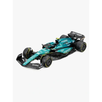 Abbildung von Bburago Aston Martin AMR23 F1 Rennauto 2023 Alonso 1:43