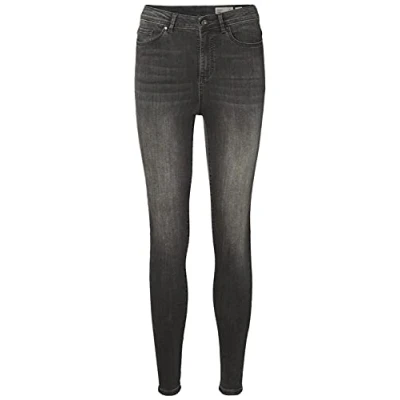 Abbildung von VERO MODA Damen Vmsophia Hr Am203 Noos Skinny Jeans, Dark Grey Denim, S / 30L