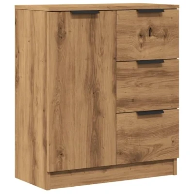 Abbildung von vidaXL Sideboard, Kommode mit Stauraum, Anrichte Schrank für Wohnzimmer, Beistellschrank Mehrzweckschrank, Artisan Eiche Holzwerkstoff