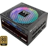 Abbildung von Thermaltake Toughpower GF3 ARGB 850W PC ATX 3.0 Netzteil PCIe Gen 5.0 80 Plus Gold voll modular leiser 140 Lüfter EU Zertifiziert