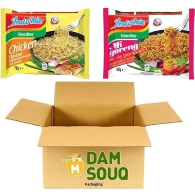 Abbildung von Damsouq® Instant Nudeln Mixpaket Indomie Huhn und Mi Goreng Scharf (40x 70 Gramm)