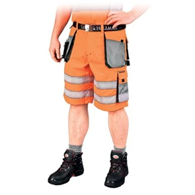 Abbildung von Leber&amp;Hollman LH FMNX TS_PSBXXL Formen Schutzhose Kurz, Orange Grau Schwarz, 2XL Größe