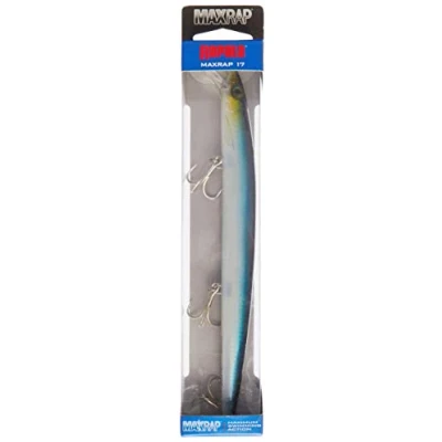 Abbildung von Rapala MaxRap Angelköder Angelzubehör mit aerodynamischem Profil Salzwasser Spinnköder Lauftiefe 0,3 0,9m Fischköder 17cm, 28g Hergestellt in Estland Flake Blue