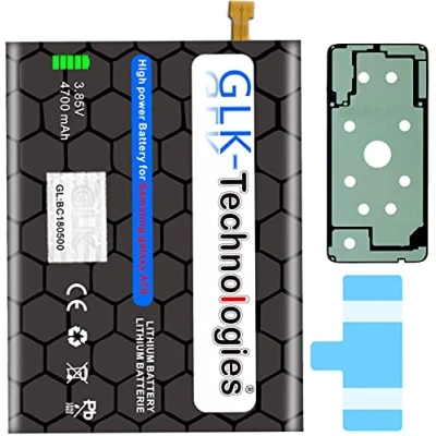 Abbildung von High Power Ersatzakku kompatibel mit Samsung Galaxy A70 SM A705F / A705DS DUAL SIM GLK Technologies Battery accu 4700 mAh Akku inkl. 2X Klebebandsätze