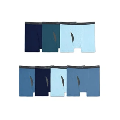 Abbildung von Fruit of the Loom Herren Coolzone Boxer Briefs, Moisture Wicking &amp; Breathable, Assorted Color Multipacks Retroshorts, Big Man 7er Pack Sortiert Blau, XX Large