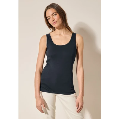 Abbildung von CECIL Damen B322820 Basic Top, universal Blue, Large