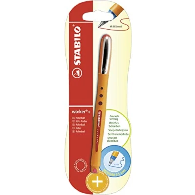 Abbildung von STABILO Tintenroller worker+ medium Einzelstift rot
