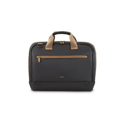 Abbildung von Hama Laptoptasche für Laptops 13,3“ 14,1“ (leichte Businesstasche als Umhängetasche oder Tragetasche, Notebooktasche mit Organizer Vorderfach und Innenfach, wasserabweisend, gepolstert) schwarz