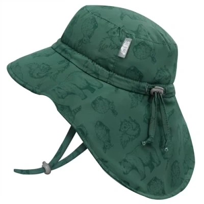 Abbildung von Jan &amp; Jul Kinder Abenteuer Sonnenhut für Jungen mit UV Schutz UPF 50+ (XL: 6 12 Jahre, Forest Friends)