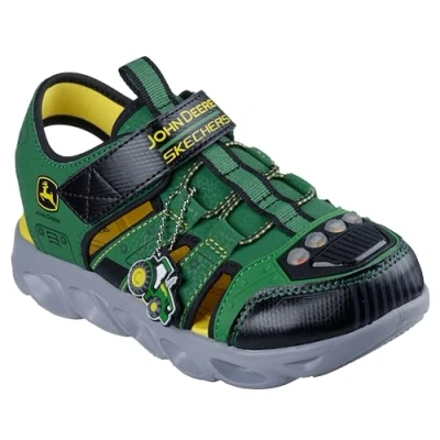 Abbildung von Skechers HYPNO SPLASH John Deere Sandale, Klettschuh im Design, Größenschablone zum Download