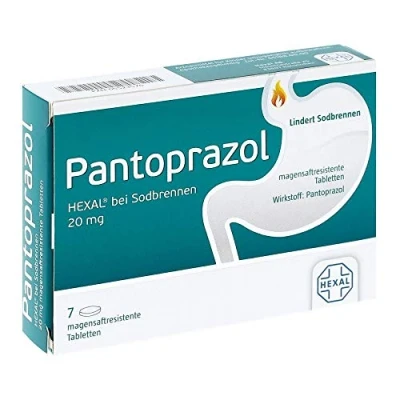Abbildung von Pantoprazol HEXAL bei Sodbrennen 20 mg 7 St