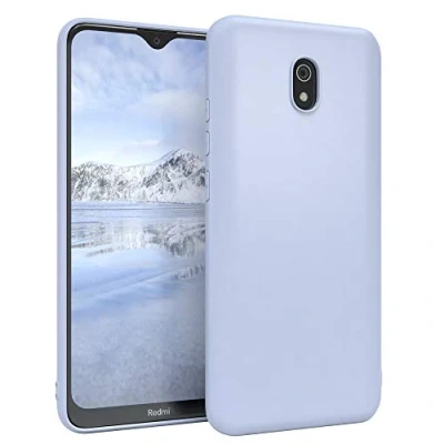 Abbildung von EAZY CASE Handyhülle Silikon mit Kameraschutz kompatibel Xiaomi Redmi 8a in Himmelblau Blau, Ultra dünn, Slimcover, Silikonhülle, Hülle, Softcase, Backcover