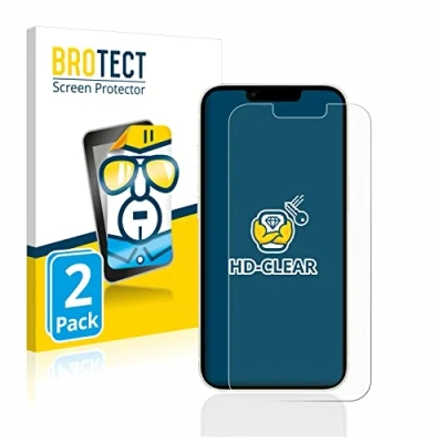 Abbildung von BROTECT (2 Stück Schutzfolie für Apple iPhone 13/13 Pro Displayschutz Folie Ultra Klar