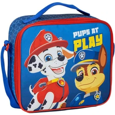 Abbildung von Kühltasche Paw Patrol Blau 21,5 x 8,5 19 cm aus Polyester kleiner Rucksack mit Reißverschluss und verstellbarem Griff Originalprodukt, entworfen in Spanien, blau, Lässiger