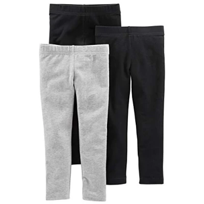 Abbildung von Simple Joys by Carter&#039;s Baby Mädchen Leggings, 3er Pack, Schwarz/Grau, 3 6 Monate