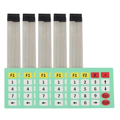 Abbildung von HALJIA 5 PCS 4 x Matrix Array Tastatur 20 Schlüssel Membran Schalter Kompatibel mit Arduino