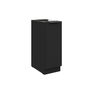 Abbildung von Küchen Unterschrank Schrankauszug 30 cm Siena Schwarz Küche Küchenzeile