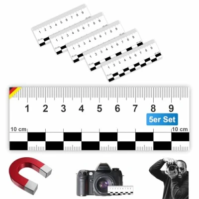 Abbildung von Sachverständigen Zubehör MAGNETE Lineale für Kfz Wertermittler Gutachter Ausrüstung Spaltmaß Risslineal &amp; Messwerkzeuge Immobilienbewertung Wertgutachten