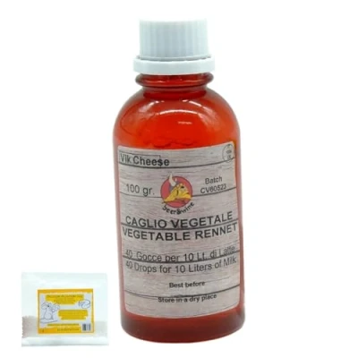 Abbildung von Lab für Käse Macht Vegetarier 100ml + Kostenloses Calciumchlorid Naturlab, Extract, Flüssiges