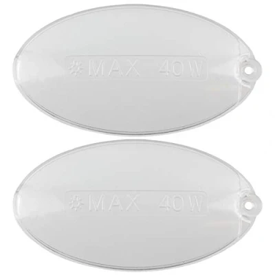 Abbildung von SPARES2GO Lichtdiffusor Lampe Abdeckung kompatibel mit Smeg Dunstabzugshaube KI KSE (2 Stück)
