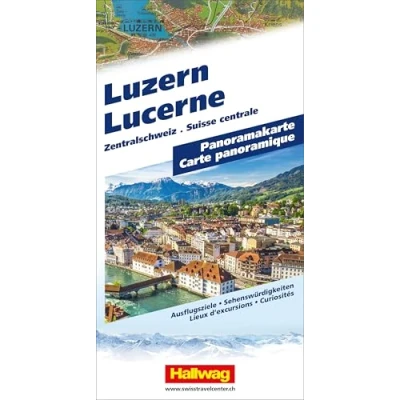 Abbildung von Hallwag Panoramakarte Luzern: mit Zentralschweiz. Faszinierende Landschaftskarte 3D Darstellung (Hallwag Panoramakarten)