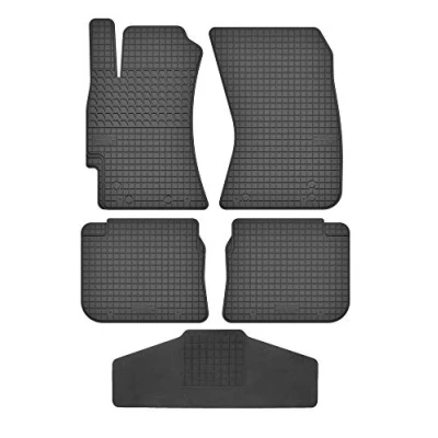 Abbildung von Fußmatten Vorne, Hinten + Tunnel Matte 5er Set für Subaru Forester 3 2008 2013 SH Gummi Gumimatten