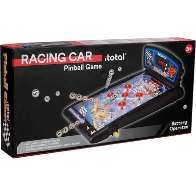 Abbildung von I TOTAL® Pinball Space Galaxy. Game Flipper and Cars. Spiel für Kinder und Erwachsene, Retro Vintage Display, 42 x 15 17 cm