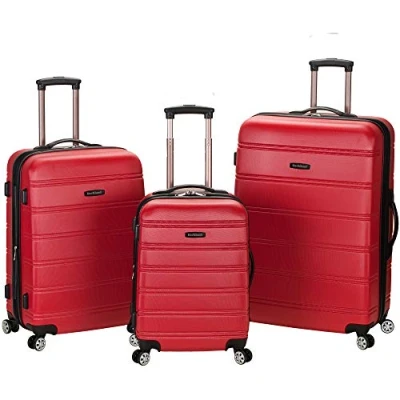 Abbildung von Rockland Melbourne Hartschalen Koffer, erweiterbar, rot (Rot) F160 RED, 3 Piece Set (20/24/28)