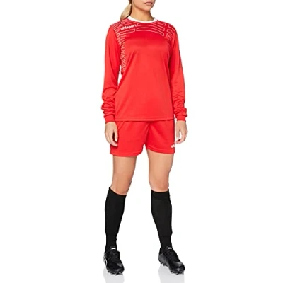 Abbildung von uhlsport Damen Match Team Kit (Shirt&amp;Shorts) Ls, Rot (Rot/Weiß), S