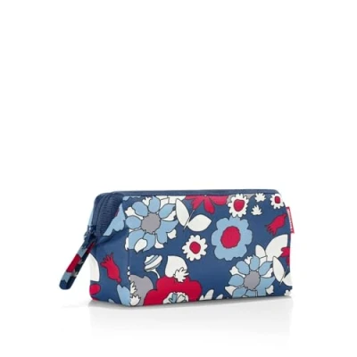Abbildung von reisenthel travelcosmetic starke robuste und praktische Reisekosmetiktasche, Handschlaufe, wasserabweisendes Material, Couleur:florist indigo