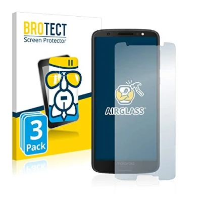Abbildung von BROTECT Schutzglas für Motorola Moto G6 (3 Stück) Schutzfolie Panzer Folie Glas [Extrem Kratzfest 9H, Anti Fingerprint, Ultra Transparent]
