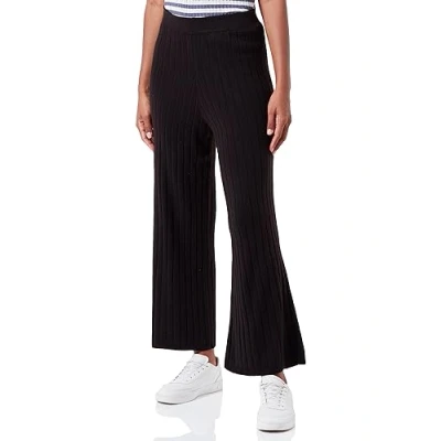 Abbildung von ONLY Stoffhose Feinstrick Ripp Pants 7/8 ONLTESSA 6213 in Schwarz 2