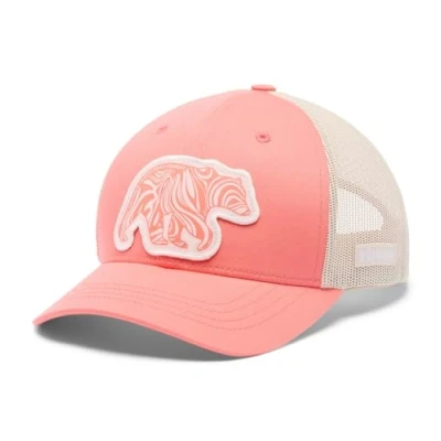 Abbildung von Columbia Youth SNAP BACK Unisex Cap für Kinder, Größe: One Size, Hot coral/dark stone/bear swirl