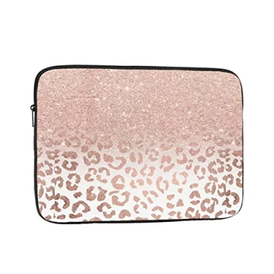 Abbildung von Roségold Glitzer Stoßfest Tragbare Laptop Sleeve Tasche =&gt;&gt; 17 Zoll Geschäftsreisen, Reisen, Schule, Büro, für den täglichen Gebrauch.