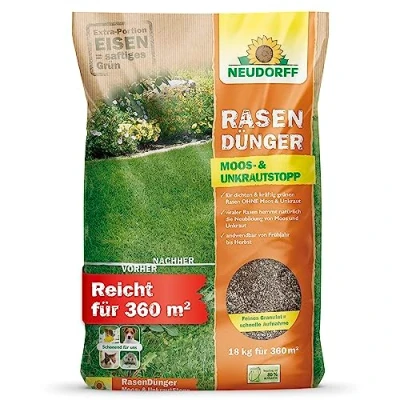 Abbildung von Neudorff Rasendünger Moos und UnkrautStopp 18 kg