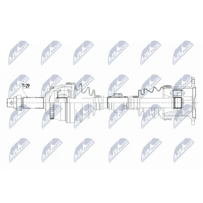 Abbildung von NTY NPW NS 066 Antriebswelle Vorderachse rechts NISSAN: X Trail