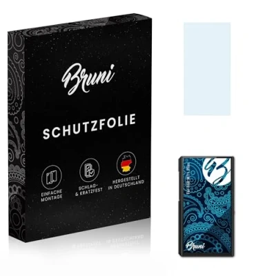Abbildung von Bruni Schutzfolie kompatibel mit FiiO M11 Plus Folie, glasklare Displayschutzfolie (2X)
